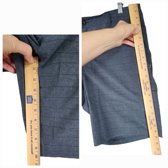 ONeill Hybrid Board Short 40 Men Crossover Cargo Blue Plaid 10"‎ Swim Beach Surf - Picture 4 of 13